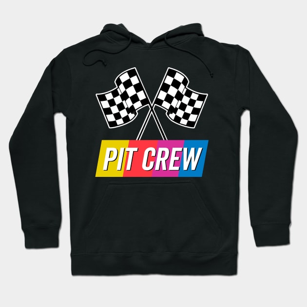 Pit Crew Colorful Hoodie by DetourShirts